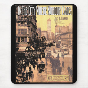 1910 In the City Where 気に Nobody sheet music co マウスパッド