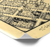 1910 Maplewood, NJ Bird's-eye viewパノラママップ ポスター (角)