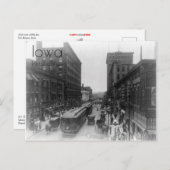 1910 View of Downtown Des Moinesポストカード ポストカード (正面/裏面)