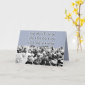 1910'S CROWD CHEERINGフォトお尻お尻ホレイ！ カード (黄色い花)