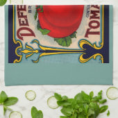 1910s Defenderブランドトマトのラベル キッチンタオル (折り畳み)