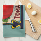 1910s Defenderブランドトマトのラベル キッチンタオル (四つ折り)