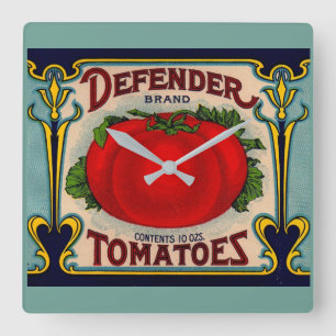 1910s Defenderブランドトマトラベル スクエア壁時計