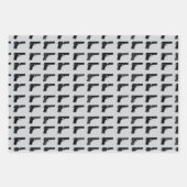 1911ガンシルエットパターンターゲットスポーツ ラッピングペーパーシート (正面2)