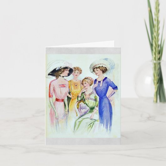 1911ヴィンテージファッションカード カード (正面)