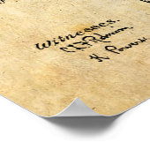 1911子馬ブラウニングガン特許美術スケッチプリント ポスター (角)