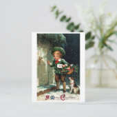 1911年のクリスマスの挨拶 シーズンポストカード (スタンド正面)