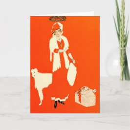 1911年のコールズフィリップスのクリスマスのイラストレーション シーズンカード