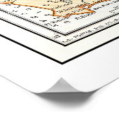 1911年のポスターからのカリフォルニアの地図 ポスター (角)