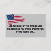 1911年の名刺 名刺 (裏面)