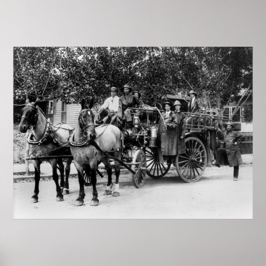 1911年ウェナチェ消防署 ポスター (正面)