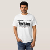 1911年ブラブラ歩く人、Kenoshaのウィスコンシンのワイシャツの Tシャツ (正面フル)