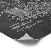 1911年飛行船バルーンパテントアートスケッチプリント ポスター (角)