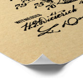 1911年飛行船バルーンパテントアートスケッチプリント ポスター (角)