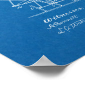 1911年飛行船飛行機特許スケッチプリント ポスター (角)