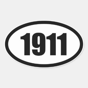 1911年 楕円形シール