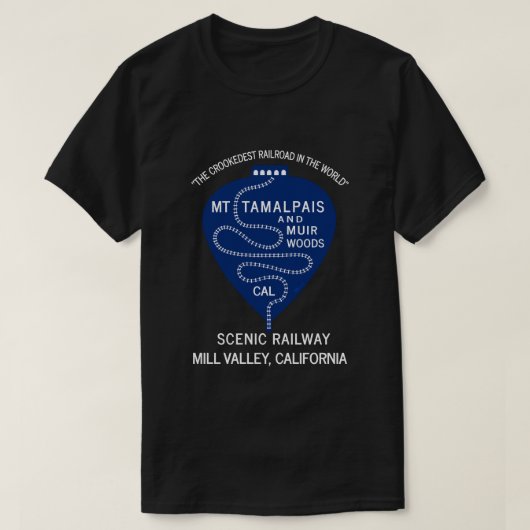 1911年Tシャツ最も背の高い鉄道玉羅針山 Tシャツ (デザイン正面)