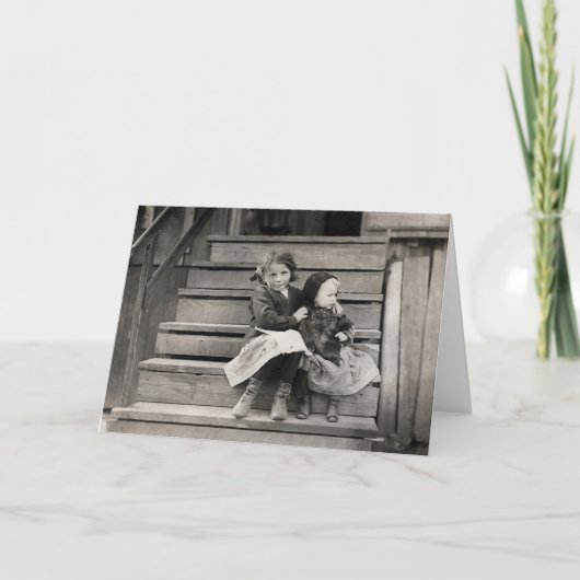 1911気に年の妹のための少女 カード (正面)