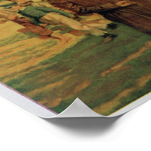 1911運年、エリー湖でペリーに粉を注ぐ ポスター (角)