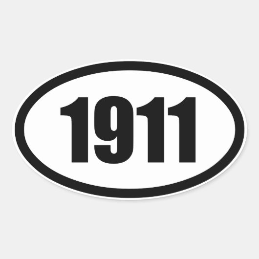 1911 楕円形シール (正面)