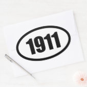 1911 楕円形シール (封筒)