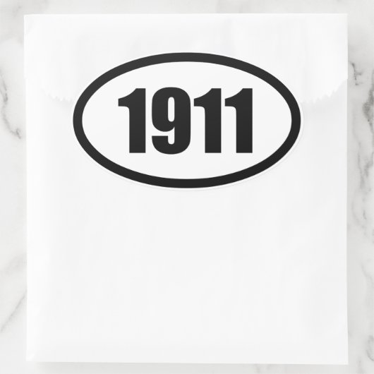 1911 楕円形シール (バッグ)