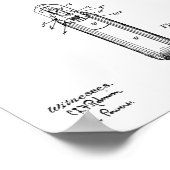 1911 Colt Browning Gun Patent Art Drawing Print ポスター (角)