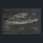 1911 Vintage Airplane Patent Art Drawing Print ポスター<br><div class="desc">1911 Vintage Airplane patent design drawing. US patent technical design drawing. All of our U.S. patent drawings have been restored and enhanced.
More patent prints under our "U.S. Patent Prints" section.
Please Contact Us if you need help resizing or for background changes.</div>