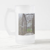 1912グリーンブリッジすりガラスのビールマグ フロストグラスビールジョッキ (左)