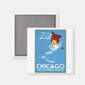 1912シカゴザサマーリゾート マグネット (正面/裏面)