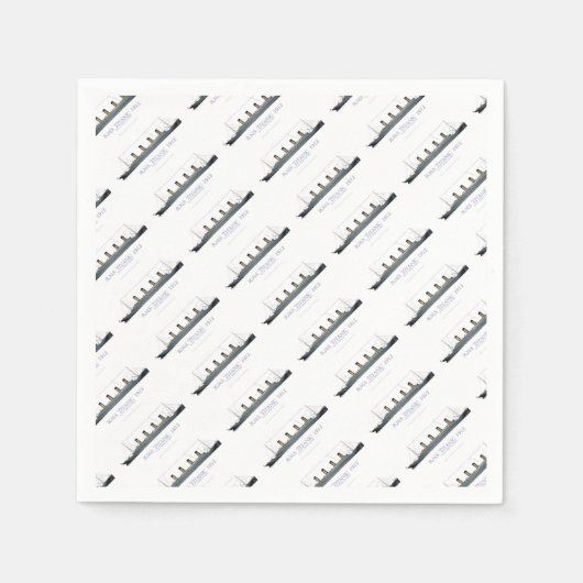 1912タイタニック1 スタンダードカクテルナプキン (正面)