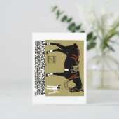 1912ルートヴィヒ・ホーヴァイン乗馬ポスターアート ポストカード (スタンド正面)