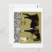 1912ルートヴィヒ・ホーヴァイン乗馬ポスターアート ポストカード (正面/裏面)