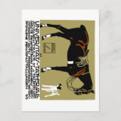 1912ルートヴィヒ・ホーヴァイン乗馬ポスターアート ポストカード (正面)