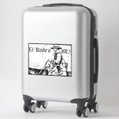 1912ロデオカウボーイカントリー西アート シール (スーツケース)