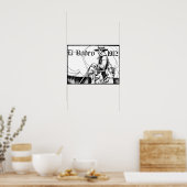 1912ロデオカウボーイカントリー西アート ポスター (キッチン)