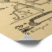 1912ヴィンテージカイロプラクティック表特許芸術プリント ポスター (角)