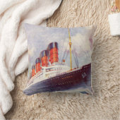 1912年に沈没する直前のタイタニック号 クッション (ブランケット)