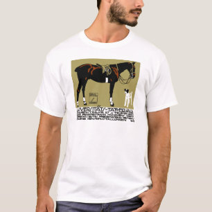 1912年のルートビッヒHohlweinの乗馬ポスター芸術 Tシャツ