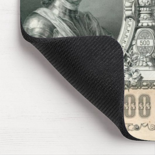 1912年のロシア帝国皇帝ピートが付いている手形500ルーブルの マウスパッド (コーナー)