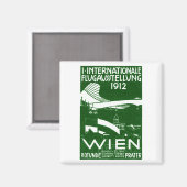 1912年ウィーン航空ショーのポスター マグネット (正面/裏面)