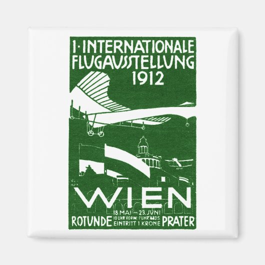 1912年ウィーン航空ショーのポスター マグネット (正面)