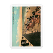 1912年ガルベストンのシーウォールテキサス州ヴィンテージ マグネット (縦)