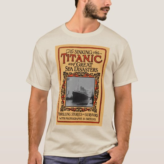 1912年タイタニック号海難クルーズ船災害 Tシャツ (正面)