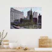 1912年ニューヨーク市トリニティーチャーチヴィンテージ ポスター (キッチン)