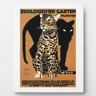 1912年ラウドヴィヒ・ホールウィン・レオパード・ミュンヘン動物園ポスター フォトプラーク