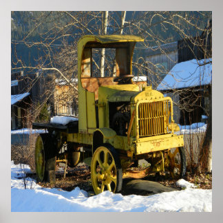 1912年歴史的な運搬トラック….. ポスター