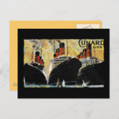 1912年港内タイタニック船 ポストカード (正面/裏面)