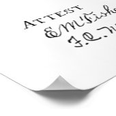 1912年飛行機特許スケッチプリント ポスター (角)