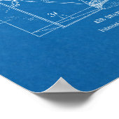 1912年飛行船飛行機特許スケッチプリント ポスター (角)